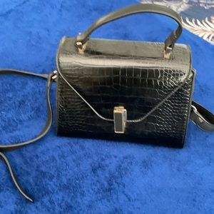 Cute black snake print bag